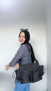Tapaxco Tas Selempang Pria Wanita Thibo Slingbag Casual Local Brand Kanvas Cordura