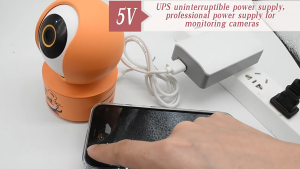 V380 PRO 5V 1.5A Mini UPS Adapter with 1200mAh Battery for CCTV Security Systems - Universal USB Interface Fireproof 8-Hour Power Backup