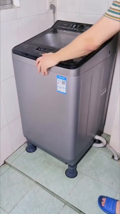 Chân Kê Máy Giặt Tủ Lạnh Đế Cao Su Chống Rung Bộ 4 Chân Chống Rung Máy Giặt Tăng Giảm Chiều Cao Siêu Chống Trượt