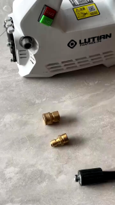 Paket QRJ Quick Release Adaptor Mesin Ke Selang Ke Gun Jet Cleaner Set - Paket Quick Release Mesin Ke Selang + Selang Ke Gun Coupler Nepel Adaptor Quick Release 1/4" Female Male Set M22