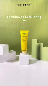 THE FACE Temulawak Exfoliating Gel 50 ml - BPOM ORI Peeling Gel Exfoliating AHA BHA PHA Deep Cleansing Mengangkat Sel Kulit Mati Wajah Kusam & Komedo Gentle Exfoliating Peeling Gel Anti Aging