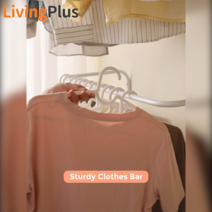 Rak Baju Clothes Bar Wall Hanging Rack Clothes Rack With Storage Rack Penyangkut Baju Dinding Sangkut Baju Besi Rak Baju Dinding