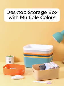 Classic Universal Storage Basket: Neat Table & Cabinet BPA-free Storage Box Desktop Organizer Sundry Organizer