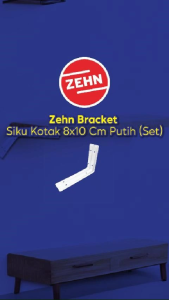 Zehn Bracket Siku Kotak 8x10 Cm Putih (Set)