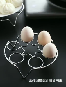 Steamed Egg Rack Stainless Steel Steamed Bun Dumplings Steaming Rack Durable Steamer Cooking Accessories