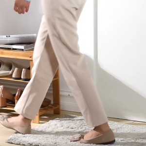 Bamboo Shoe Bench Multi-tier Shoe Storage Rack Home Entryway Benches Simple Rack Oragznier Rak kasut bambu Kerusi tukar kasut 入户鞋架换鞋凳