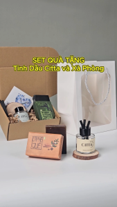 Set Quà Tặng Sinh nhật Cho bạn trai người yêu Tinh Dầu Citta và xà phòng sinh dược - Hilo Candles