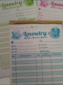 NOTA LOUNDRY 2 PLY 1/4 FOLIO D - Siap Kirim