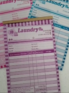 Nota Loundry 1 Ply & 2 Ply 1/4 Folio Murah Terlaris - Siap Kirim