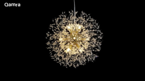 Chandelier LED 1/9 Head Snowflake Crystal Chandelier LED Energy Saving Three Color Modern Nordic Creative Design Chandelier Suitable for Restaurant Bedroom Kitchen Cloakroom office Shopping Mall Decorative Lighting