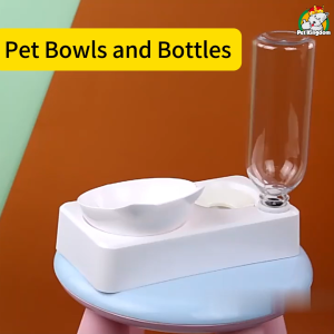 Automatic Pets Supplies Feeder Food Water Dispenser Detachable Cats Dogs Puppy Feeding Machine Bowl