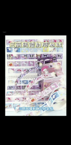 Kawaii sanrio laser Stickers hello kitty kuromi My melody cinnamoroll pochacco Stickers DIY Statione