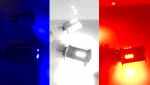 Lampu Rem Stop LED Bayonet 30 Mata Running Kedip Kaki 2 DC 12 V Universal Motor