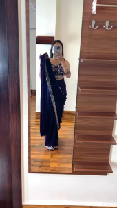 [PRE ORDER] Heavy Chinon Ready To Wear Lehengga Saree ~ Delivery Lead Time : 10 days