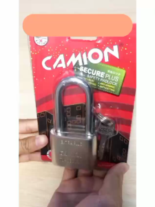 Gembok Camion Stainless Baja Anti Karat Leher Pendek Panjang 30MM 40MM 50MM FREE 3 Kunci Safety Lock / Alat Pengunci Keamanan Pintu Kamar Rumah Pagar Kantor Toko Gudang Anti Maling Kuat Berkualitas - FR GALLERY