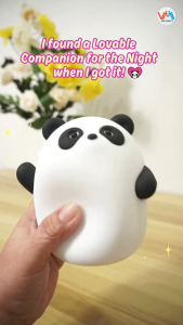 Xiaomi 3Life Y10 Panda Night Light Bedroom Lamp Rechargeable Adjustable LED Light Built in 1200mAh Battery Silicone Wear Lamp Sleep Night Light Cartoon for Gift Bedroom Hotel Decoration Figurine Valentines Day Living Room Baby Nursery - VMI Direct