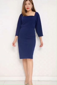 ชุดเดรสทำงานคนอ้วน 42 44 46 48 ชุดเดรสไปงานสำหรับสาวอวบอ้วน ชุดสมัครงานคนอ้วน ชุดลำลองคนอ้วน