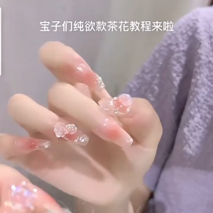 50 Pcs Bunga Camellia Arcylic Transparant Broken White Mixed Size 6mm-8mm Untuk Hiasan Dekorasi & Nail Art Accessories 3d Rose Nail Accessories