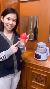 Baby Safe Botol Susu Wide Neck 260ml + Kontainer Susu 60ml Feeding Bottle + Milk Container WN09