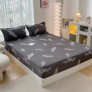 3 in1 Full Garterize Beddings Canadian Cotton Bedsheet Pillowcases Single Double Queen Size