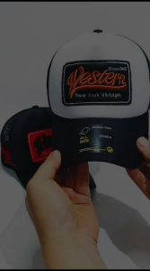 Topi Trucker Full Bordir Western - Topi Jaring Bordir Pria Wanita Terbaru - Trucker Hat Kekinian Viral
