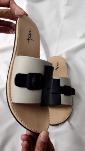 Elsyifa Sandal Wanita CMT Slop Sandal Flat Teplek Motif Gesper Kombinasi Color Series