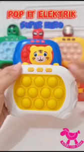 Mainan Pop It Elektrik Avengers Super Hero Battle Viral Nyala Mainan Edukasi Anak Dewasa Push Bubble Game Konsol
