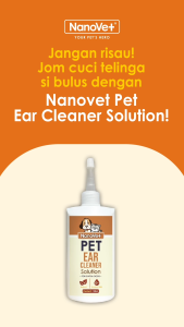 Nanovet® Pet Ear Cleaner Solution for Cat and Dog (150ml)