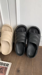 Bigdreamofficial รองเท้าแตะส้นตึก รองเท้าผู้หญิงแฟชั่น งาน EVA เพิ่มสูง9-10 ซม สีโทนมินิมอล PIZ44