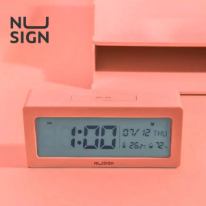 Nusign Digital Alarm Clock - Red