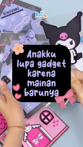 Paper Doll House Sanrio Busy Book Kuromi Cinnamoroll Hello Kitty / Mainan Edukasi Buku Aktivitas Anak Preschool Wipe And Clean Preschool DIY Quiet Book Paperdoll Tata