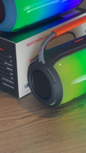 HY113 ลำโพงบลูทูธ กำลังขับ 20W แบตเตอรี่ 2400 mAh มีไฟ LED มีฟังก์ชั่น TWS สายชาร์จ Type-C