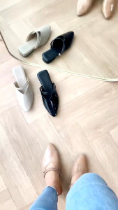 Bellashoesjkt Odelia Mules Wanita Sandal Sepatu Selop Talincang