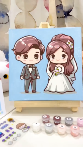 Paint by Numbers KIT - Gudetama Series 20x20cm