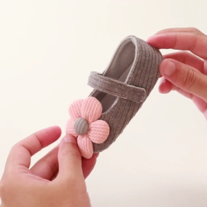 Summer New Baby Sandals With Anti Slip Soles For Walking Shoes Grey Newborn Shoes