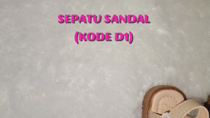 Sepatu Anak Sandal Flat Anak Motif Kupu Permata Cantik D1