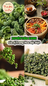 Xuyên tiêu xanh tứ xuyên 100g (Hạt tiêu xanh gia vị lẩu cay) - Lãn Ông