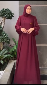 Terbaru Bonita Dress M L XL XXL Gamis Kondangan Wanita Kekinian 2024 Baju Pakaian Cewek Perempuan