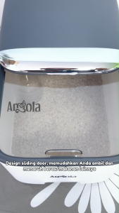 Angola Tempat Beras Anti Kutu Anti Lembab E33/E34 Wadah Penyimpanan Beras Design Sliding Door