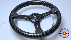 New! NARDI Carbon Fiber GRIP 14IN Gloss Steering Wheel Universal Quality Automotive Car momo sparco