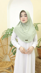 HIJAB BERGO JERSEY DAILY PED NON TALI M/BERGO JERSEY KOREA PED POLOS (Size M)