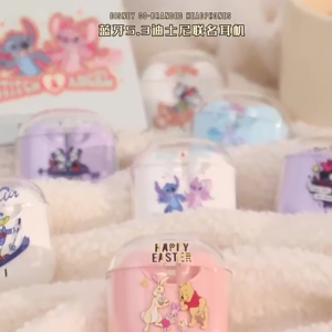 【COD】Kartun Headseat Bluetooth 5.3 TWS Earphone Super Bass Henset Kebisingan Reduc Musik Dengan Mic