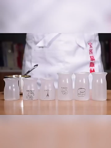 Jar Plastik Susu & Puding Jelly Tutup (10PCS) Cup Yogurt Cup