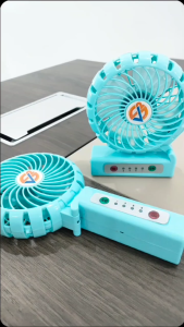 V2S F2 Mini Portable USB Charging Handheld Mini Fan 4.8 Foldable rainbow