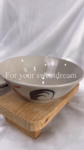 ถ้วย ถ้วยเซรามิค ถ้วยก๋วยเตี๋ยว แพ็ค 12 ใบ ยกโหล ขนาด 7 นิ้ว รุ่น ลายไก่ขาวขุ่น ชามตราไก่ ถ้วยตราไก่ ทนความร้อนสูง