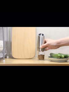 Top Seller ELECTRIC GRINDER AUTOMATIC SALT PEPPER MILL with LED One Hand Operated | Electric Spice Grinder | Electric Spice Mill Grinder | Electric Grinder | Salt and Pepper Mill Grinder | Battery Operated Spice Grinder | Pepper Mill Grinder Automatic.