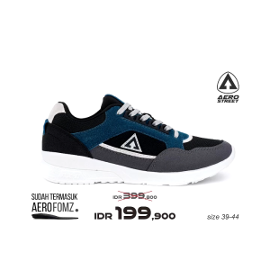 Aerostreet 39-44 Orlando Putih Tosca Abu - Sepatu Sneakers Sport