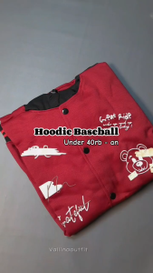 Jaket Baseball Hoodie Oversize Wanita-Sweater Cewek-Jumbo-Jaket Baseball Korea-Jaket Daily Outfit Korea Style M-XXL