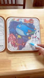 Magical Water Painting Book Toddler Early Education Toys Reusable Drawing Coloring Stickers Book for Children Montessori Toys