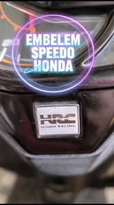 EMBLEM SPEEDOMETER HONDA BAHAN STAINLESS TEBAL